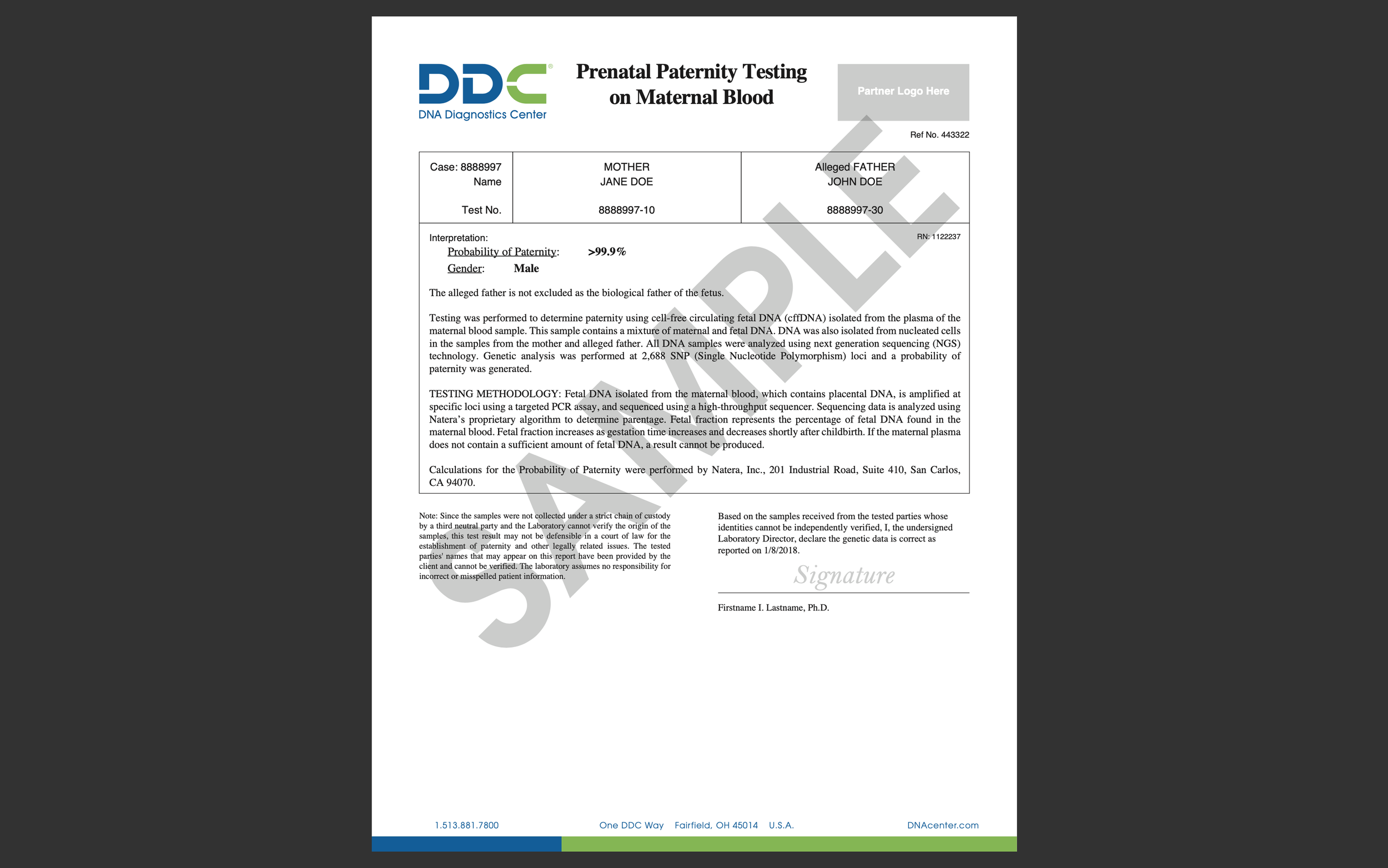 pregnancy paternity test near me